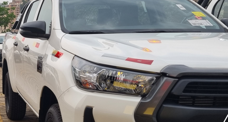 Hilux implementada no pátio SETELOC